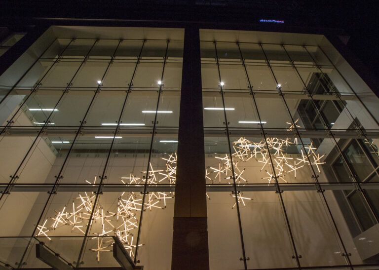 Image of light artwork at 833 East designed by Design Fugitives